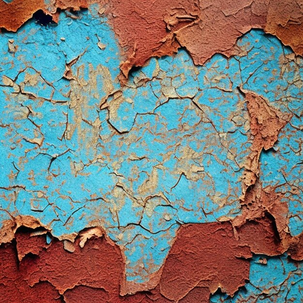 Photo rusty grunge rough abstract texture cracked dirty pattern colorful background