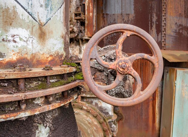 rusty industrial scenery