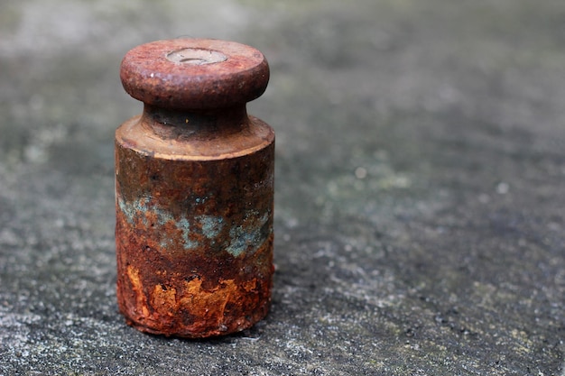 Rusty Iron Scales with blur Background