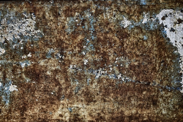 さびた鉄の壁の背景/抽象的な古い背景の鉄のテクスチャ