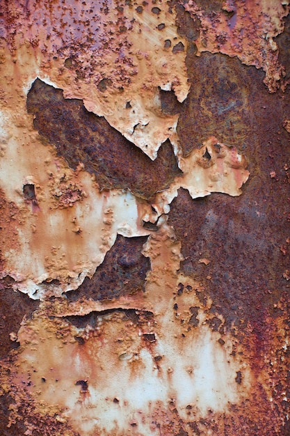 Rusty metal background of rust on the metal surface