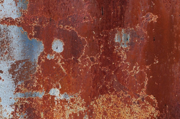 Photo rusty metal background with face silhouette