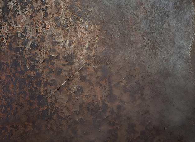 A rusty metal background with a hole in the middle