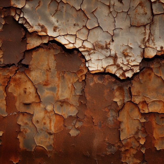 Rusty metal crack texture