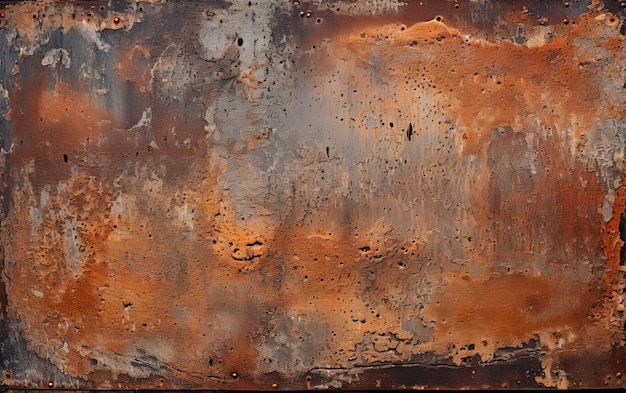 rusty metal panel textured background