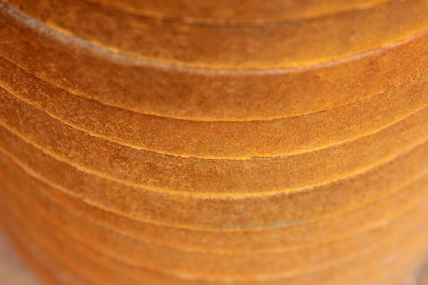 Rusty metal pulley texture background