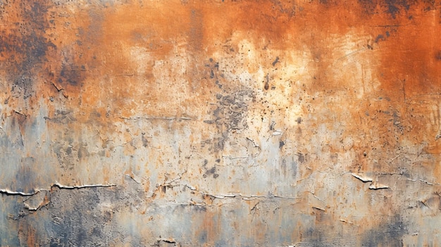 Rusty Metal Surface with Peeling Paint and White Fire Hydrant Enhanced by Generative AI