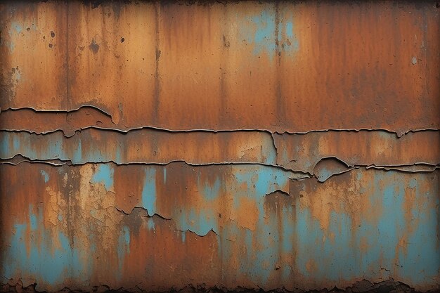 Rusty metal texture Abstract background of an old rusty wall Generative AI