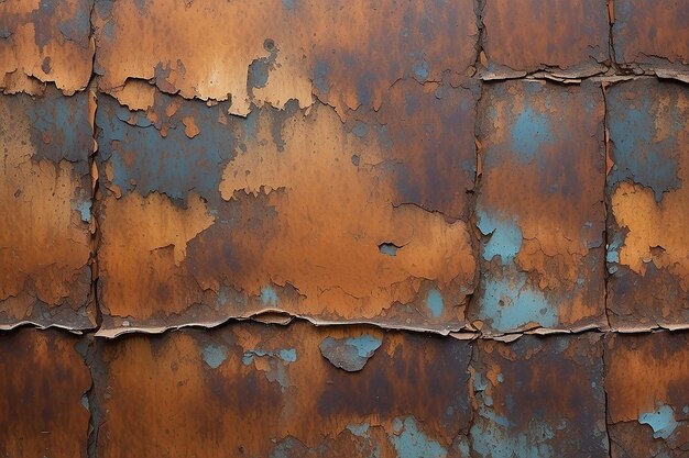 Rusty metal texture Abstract background of an old rusty wall Generative AI