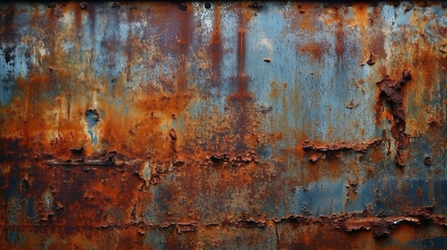 Rusty metal wall texture background