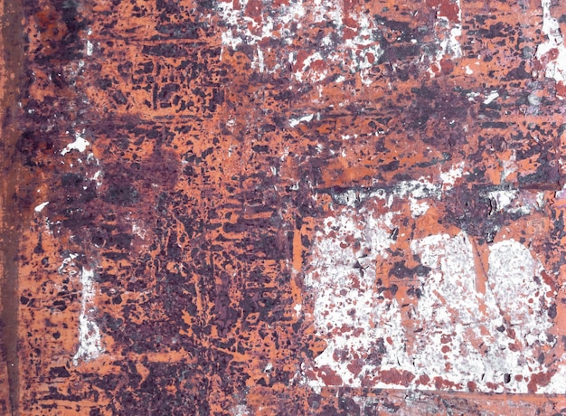 Rusty metallic steel plate