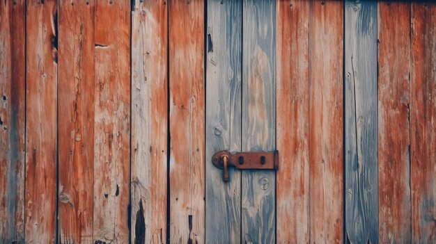 a rusty old door with a rusty lock on it.