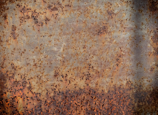 Photo rusty old metal plate with textured effect