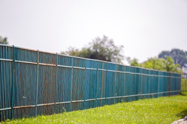 Rusty old metalic fence.