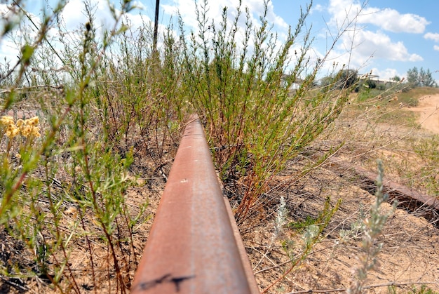 Rusty railway a rail