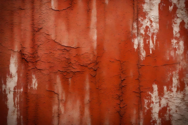 Rusty red shabby wall cement texture background