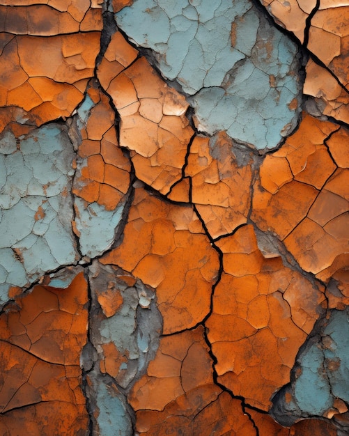 Rusty texture cracked wall background