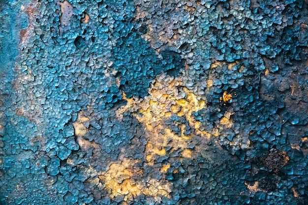 Rusty texture. Grunge background. Dry ground and old metal.