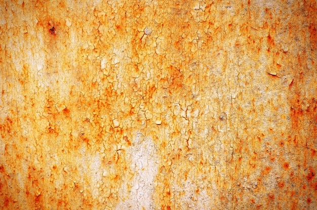 Rusty textured metal background. Cracked rusty metal wall. Background for design