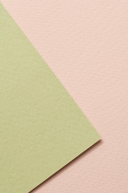 Ruwe kraftpapier achtergrondpapier textuur beige groene kleuren Mockup met kopieerruimte voor tekst