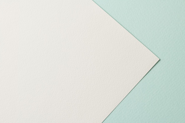 Ruwe kraftpapier achtergrondpapier textuur mint witte kleuren Mockup met kopieerruimte voor tekst