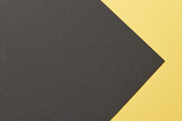 Ruwe kraftpapier achtergrondpapier textuur zwart gele kleuren Mockup met kopieerruimte voor tekst
