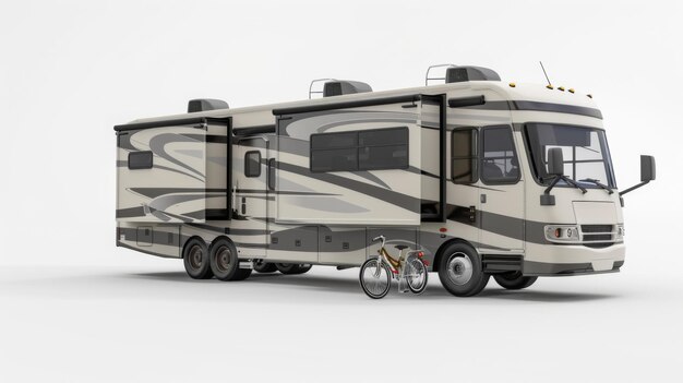 RV biking isolated