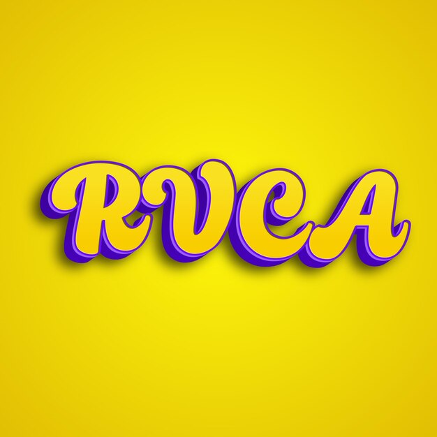 RVCA typography 3d design yellow pink white background photo jpg