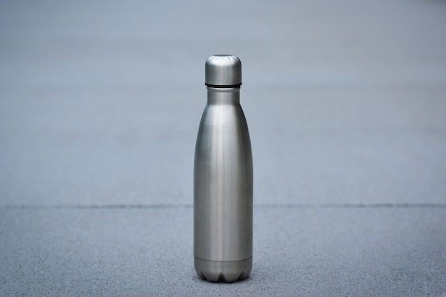 RVS thermos waterfles Zilverkleur