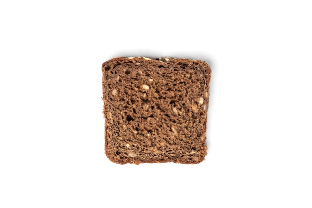 Photo rye bread isolated on a white background