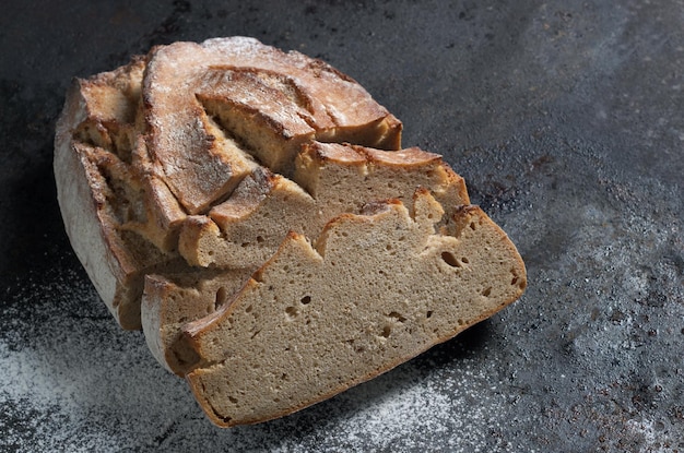 Rye bread sliced