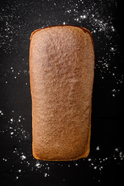 Rye bread on table