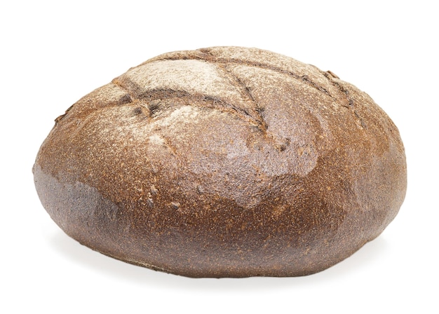 Rye bread on white background isolate