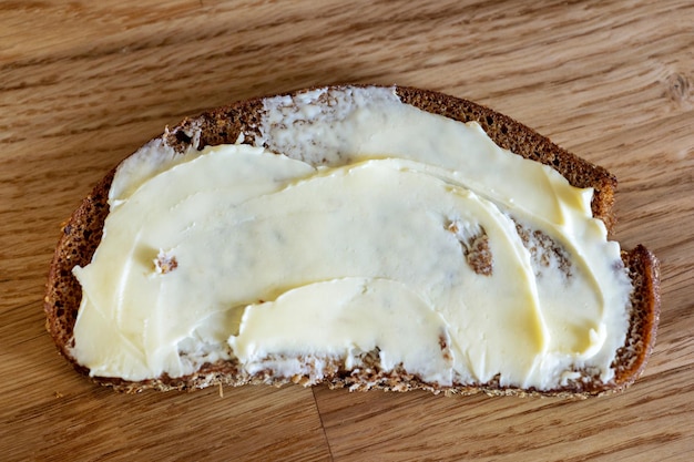 Rye bread with butter