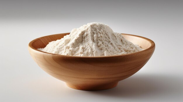 Rye Flour in Bowl product photography Ai Generative