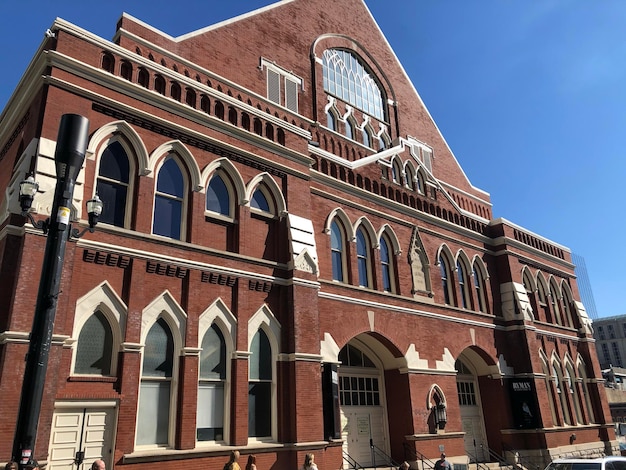 Ryman auditorium with blue sky