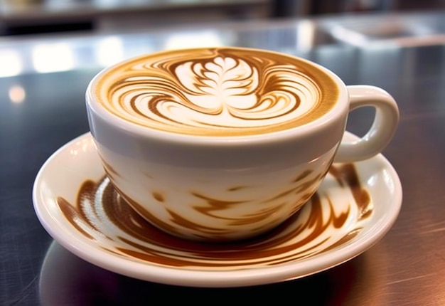 S latte art