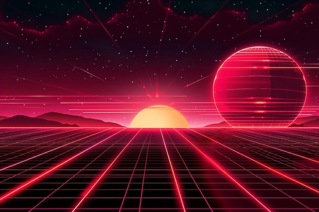 S s synthwave background wallpaper