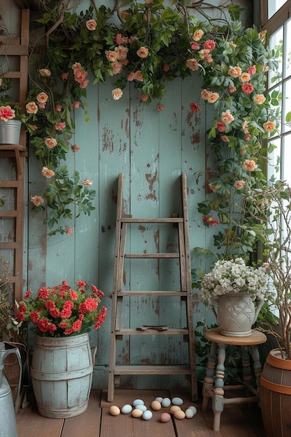 Photo sa flower wall decoration