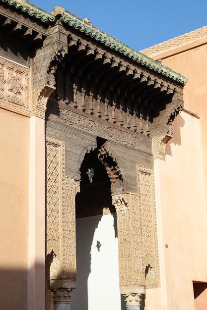 Saadiens Tombs in Marrakech in Morocco