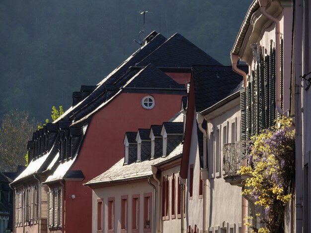 Saarburg city at the saar vier