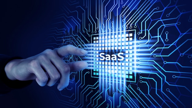 saas concept collage