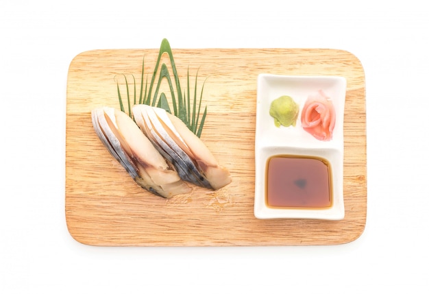 saba nigiri sushi - japanese food style