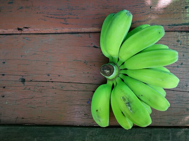 Foto saba of compacte banaan voor het fruit zoete dessert van thailand