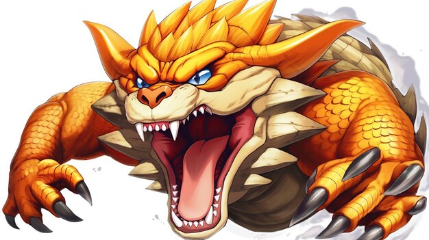 Sabertooth Dragon Ball Z цветные страницы лучшее из Dragon Ball Z цветовые страницы для детей в стиле светло-коричневого и генеративного ИИ