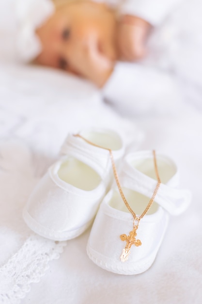 The sacrament of the baptism of a child