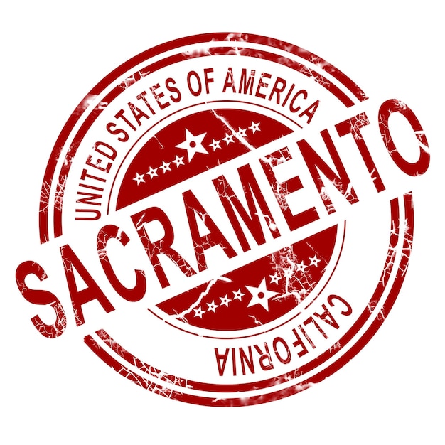 Photo sacramento with white background