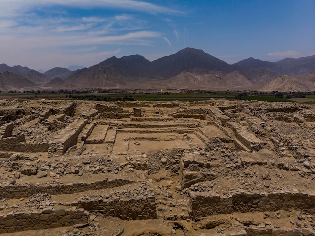 The 'Sacred City of Caral-Supe' or simply 'Caral' , is an archaeological site where the remains of the main city of the Caral civilization are found. It is located in the Supe valley, near the current