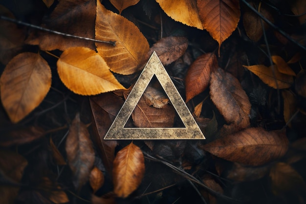 Sacred Geometry and Autumn Leaves Harmonic Symbolism