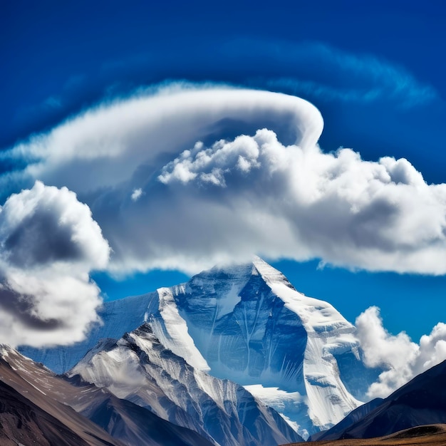 The sacred mountain of the himalayas